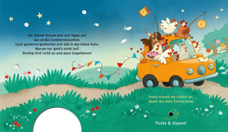 Produktbild: Mein Puste-Licht-Buch: Licht an &ndash; losgefahren!