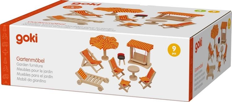 Produktbild: goki Puppenhaus Gartenm&ouml;bel