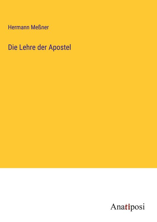 Produktbild: Die Lehre der Apostel