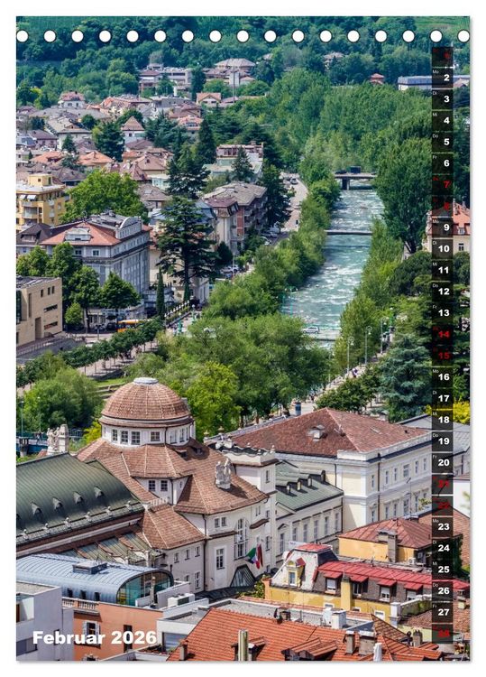 Produktbild: Stadtherz MERAN (Tischkalender 2026 DIN A5 hoch), CALVENDO Monatskalender
