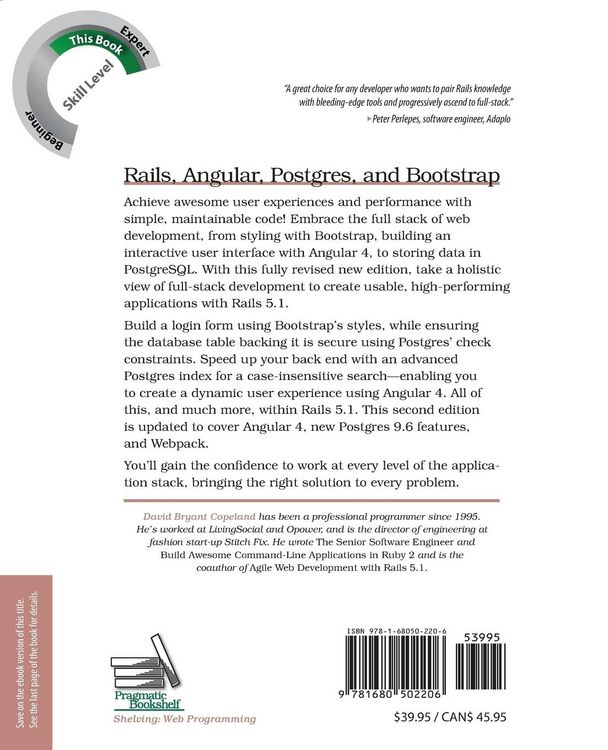 Produktbild: Rails, Angular, Postgres, and Bootstrap