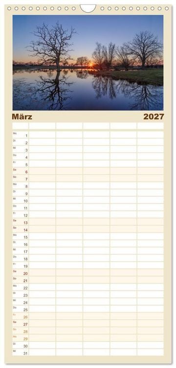 Produktbild: Familienplaner 2027 - Magische Stimmungen in Mecklenburg-Vorpommern mit 5 Spalten (Wandkalender, 21 x 45 cm) CALVENDO