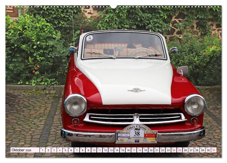 Produktbild: Ohre Classics - Oldtimer auf der Schlossdom&auml;ne in Wolmirstedt (hochwertiger Premium Wandkalender 2026 DIN A2 quer), Kunstdruck in Hochglanz