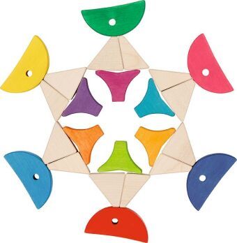 Produktbild: Legespiel und Bausteinkasten 6 bunte Fische