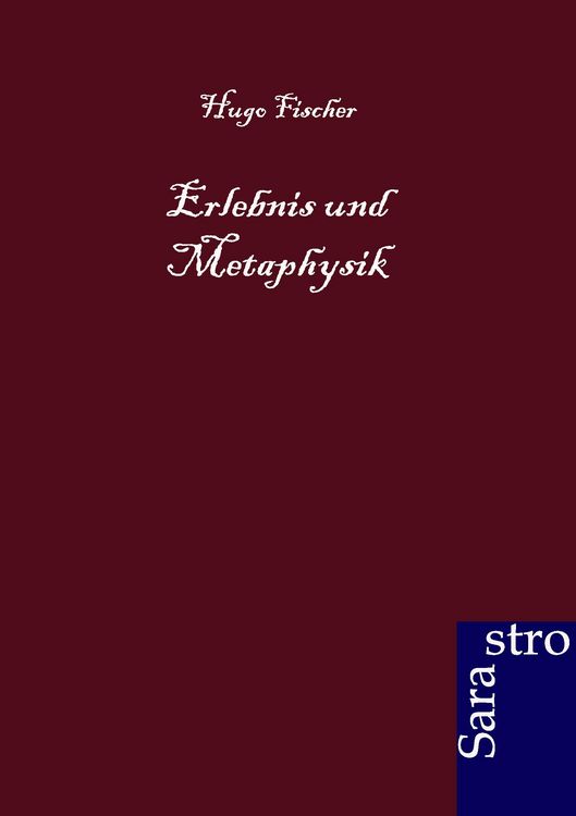 Produktbild: Erlebnis und Metaphysik