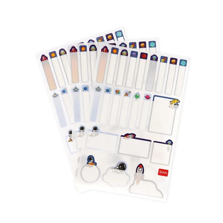 Produktbild: Legami Set aus 66 klebenden Labels - Weltall