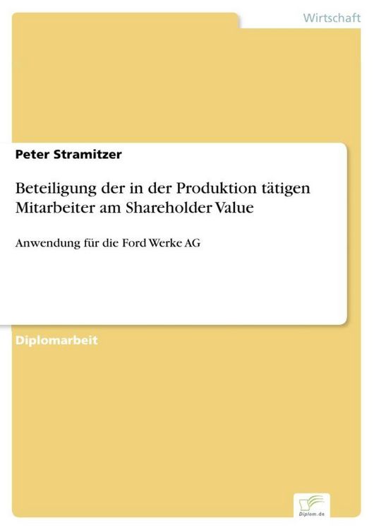 Produktbild: Beteiligung der in der Produktion t&auml;tigen Mitarbeiter am Shareholder Value