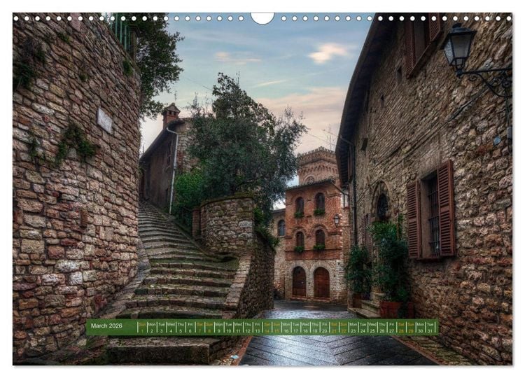 Produktbild: Umbria The green heart of Italy (Wall Calendar 2026 DIN A3 landscape), CALVENDO 12 Month Wall Calendar