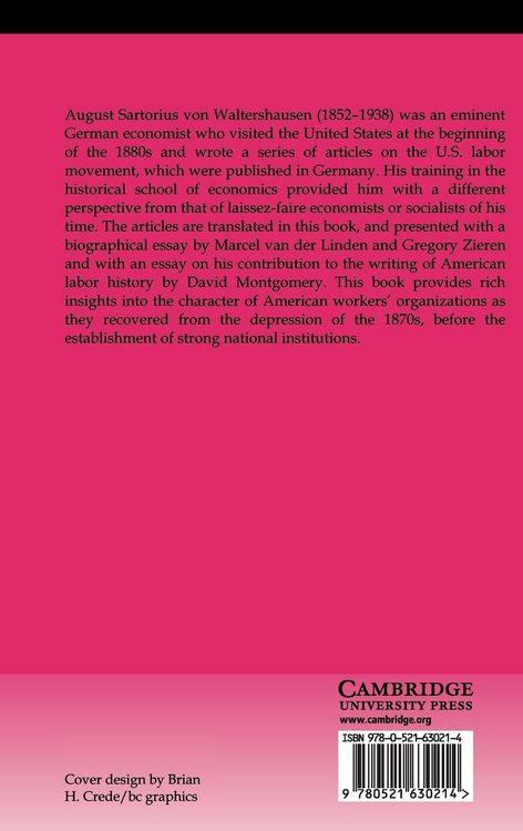 Produktbild: The Workers' Movement in the United States, 1879-1885