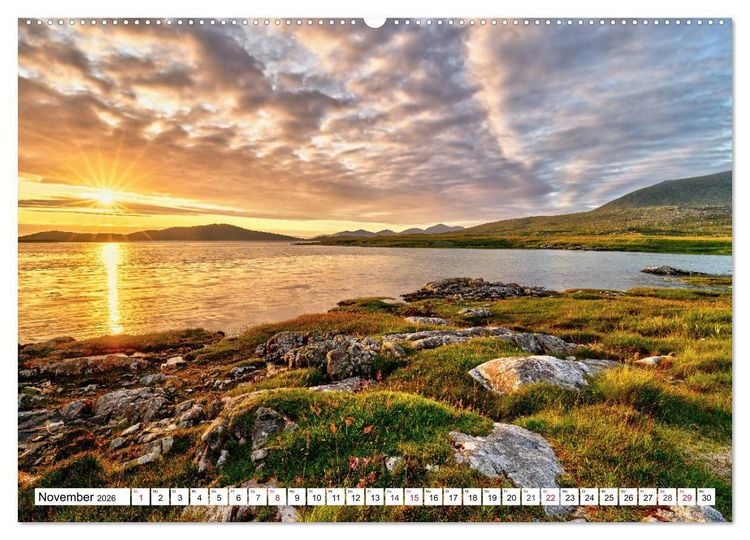 Produktbild: &Auml;u&szlig;ere Hebriden - Schottische Traumstr&auml;nde und K&uuml;sten (hochwertiger Premium Wandkalender 2026 DIN A2 quer), Kunstdruck in Hochglanz