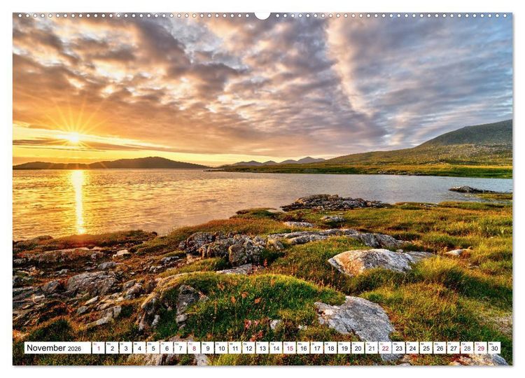 Produktbild: &Auml;u&szlig;ere Hebriden - Schottische Traumstr&auml;nde und K&uuml;sten (Wandkalender 2026 DIN A2 quer), CALVENDO Monatskalender