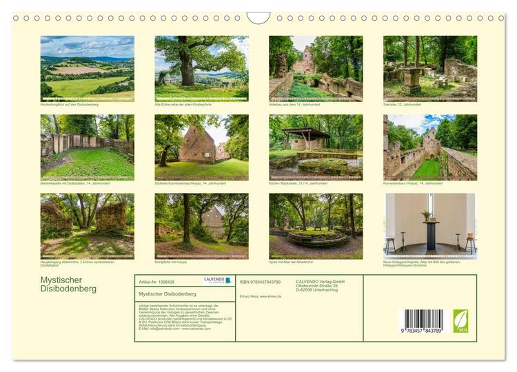 Produktbild: Mystischer Disibodenberg (Wandkalender 2026 DIN A3 quer), CALVENDO Monatskalender