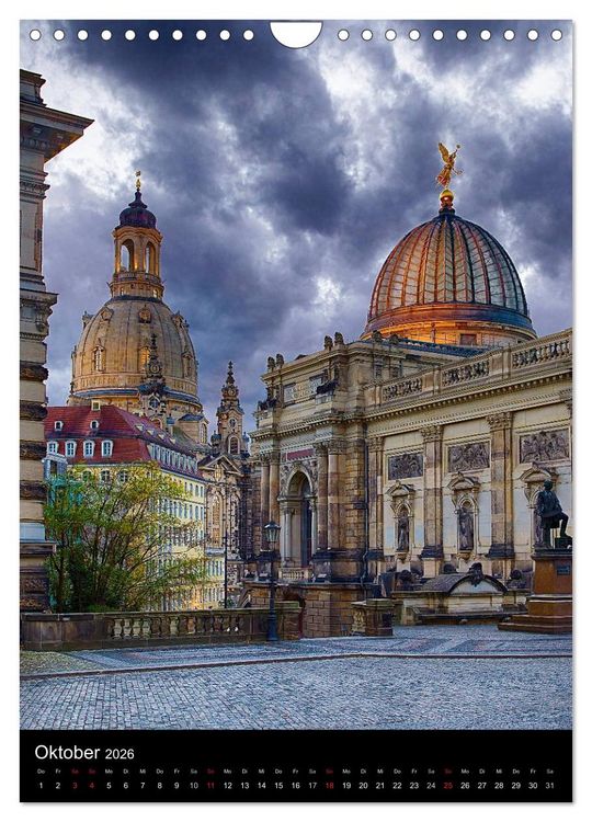 Produktbild: Die wundersch&ouml;ne Stadt Dresden (Wandkalender 2026 DIN A4 hoch), CALVENDO Monatskalender