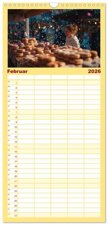 Produktbild: Familienplaner 2026 - Mit Herz und Hand, Ich bin B&auml;cker mit 5 Spalten (Wandkalender, 21 x 45 cm) CALVENDO