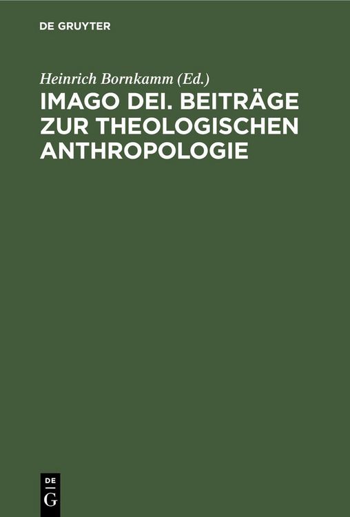 Produktbild: Imago Dei. Beitr&auml;ge zur theologischen Anthropologie