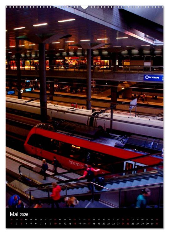 Produktbild: Hauptbahnhof Berlin (hochwertiger Premium Wandkalender 2026 DIN A2 hoch), Kunstdruck in Hochglanz