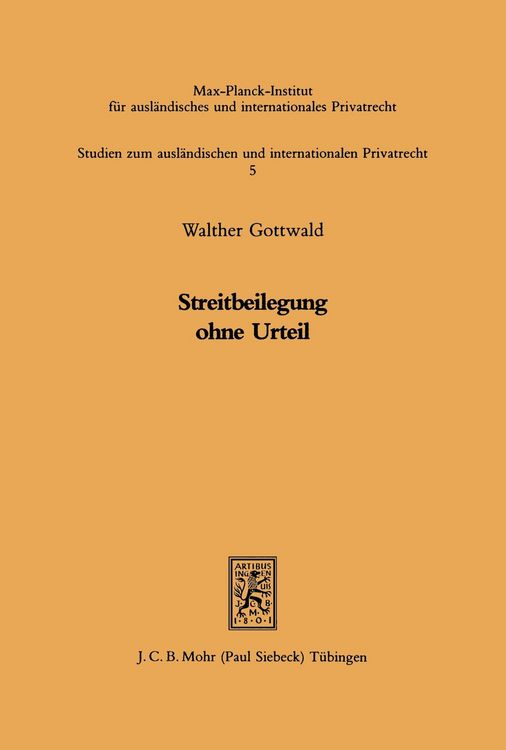 Produktbild: Streitbeilegung ohne Urteil