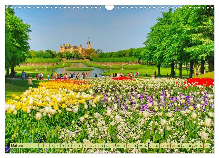 Produktbild: Schwerin - Welterbe (Wandkalender 2026 DIN A3 quer), CALVENDO Monatskalender