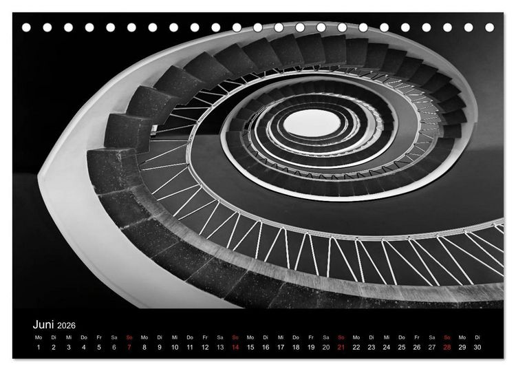Produktbild: Black-Schwarz-Noir 2026 (Tischkalender 2026 DIN A5 quer), CALVENDO Monatskalender