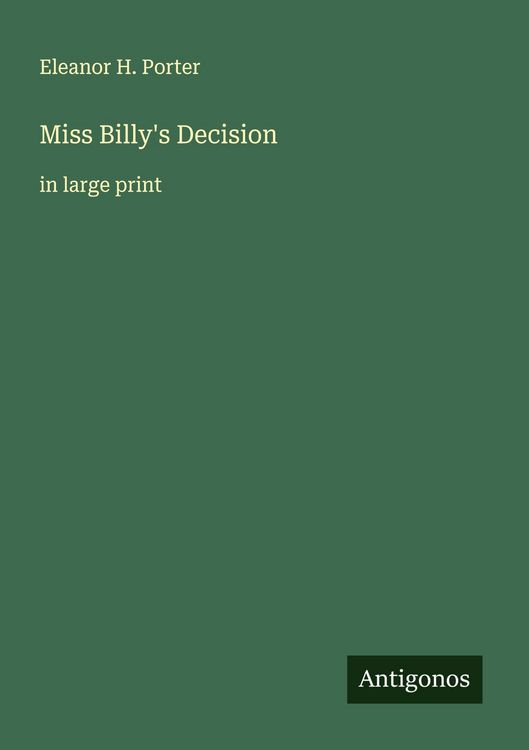 Produktbild: Miss Billy's Decision
