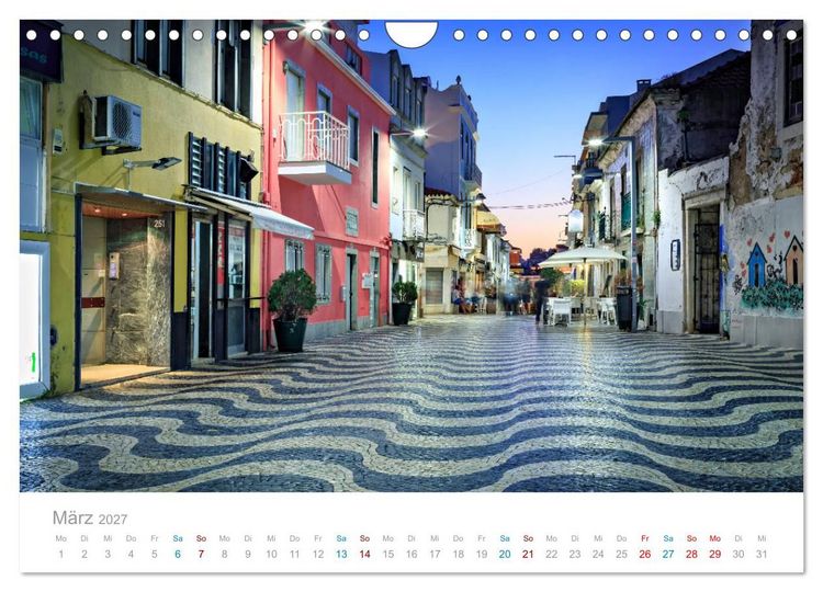 Produktbild: CASCAIS - die sch&ouml;nsten Badeorte Lissabons (Wandkalender 2027 DIN A4 quer), CALVENDO Monatskalender