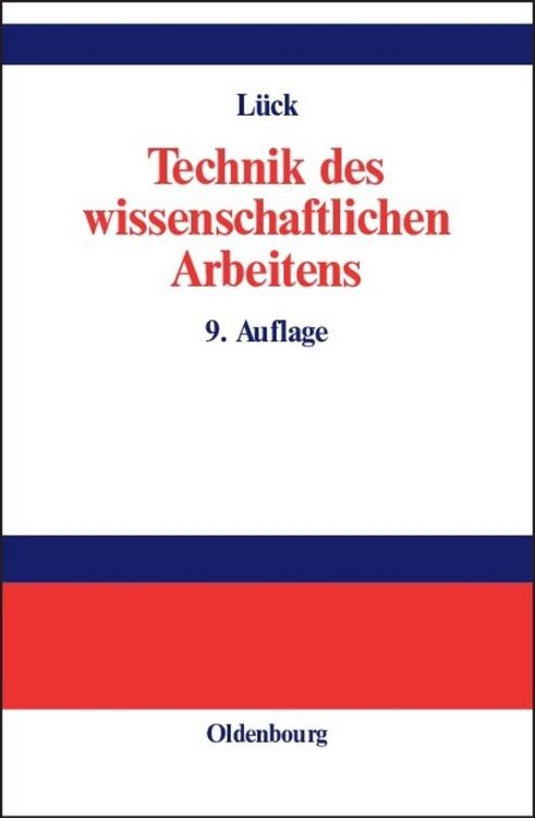 Produktbild: Technik des wissenschaftlichen Arbeitens