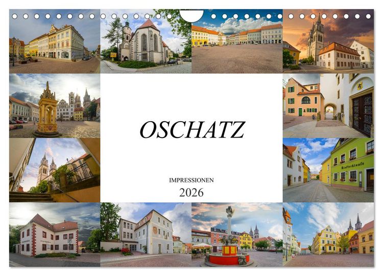 Produktbild: Oschatz Impressionen (Wandkalender 2026 DIN A4 quer), CALVENDO Monatskalender