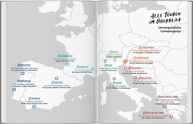 Produktbild: MARCO POLO Bildband Auf Tour im S&uuml;den! Unvergessliche Wohnmobiltrips von Portugal bis Griechenland
