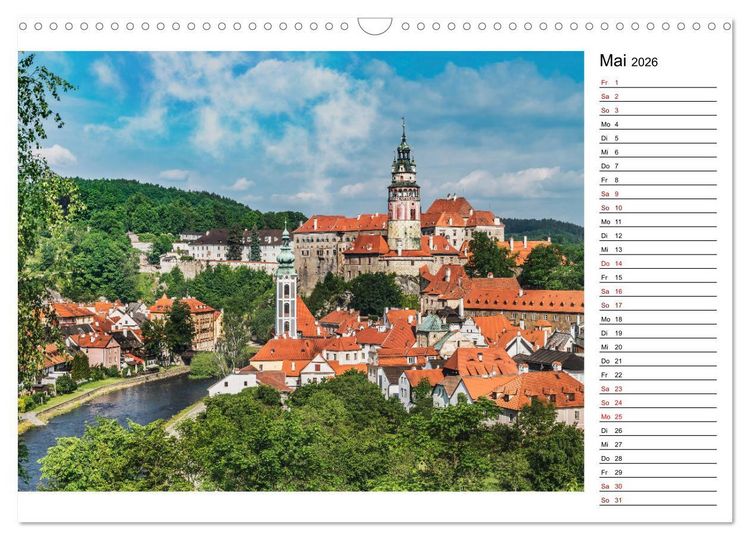 Produktbild: Ein Wochenende in Krumau (Wandkalender 2026 DIN A3 quer), CALVENDO Monatskalender