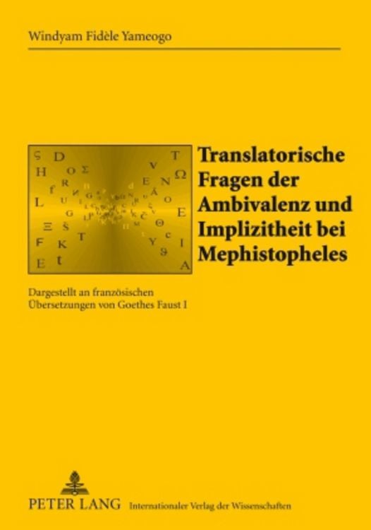 Produktbild: Translatorische Fragen der Ambivalenz und Implizitheit bei Mephistopheles