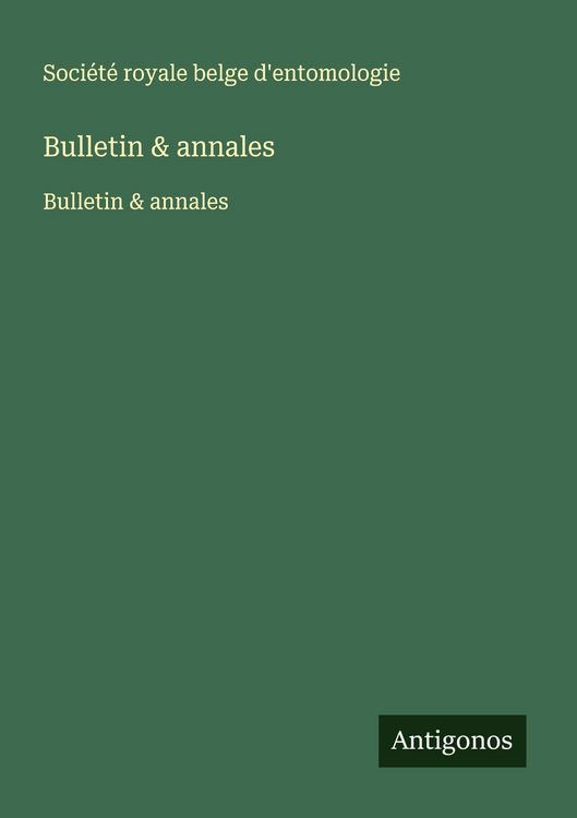 Produktbild: Bulletin & annales