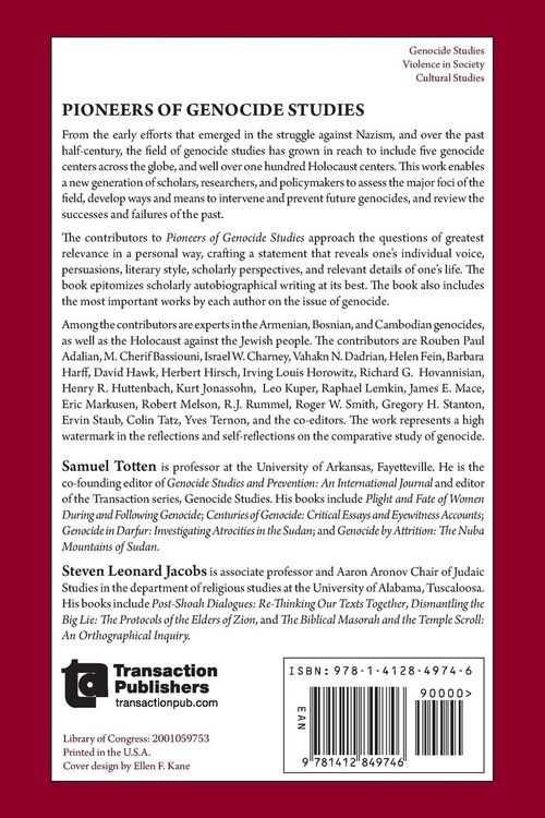 Produktbild: Pioneers of Genocide Studies