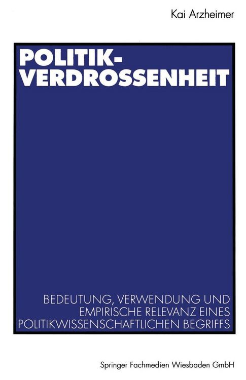 Produktbild: Politikverdrossenheit