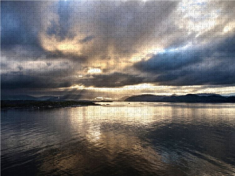 Produktbild: CALVENDO Puzzle Guten Morgen Norwegen 1000 Teile Lege-Gr&ouml;&szlig;e 64 x 48 cm Foto-Puzzle Bild von Christiane Calmbacher