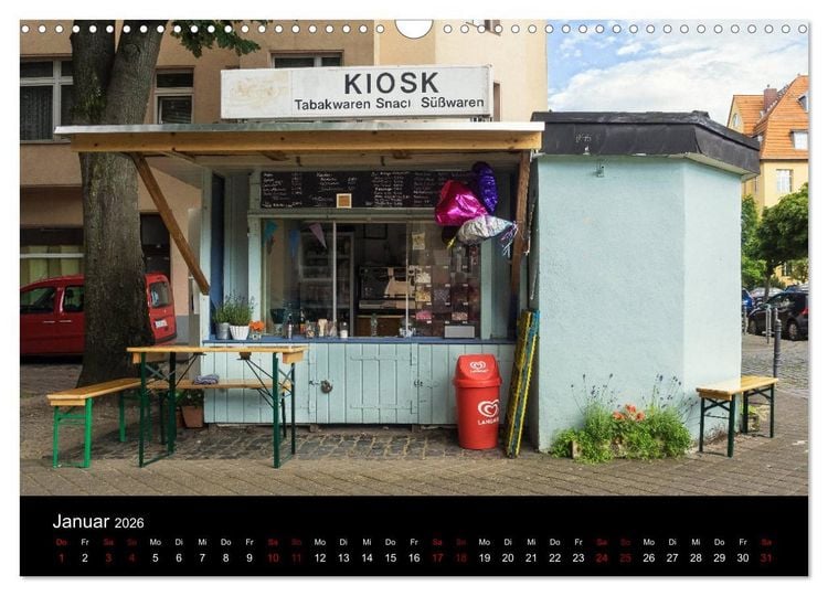 Produktbild: K&ouml;lsche Veedelskultur. B&uuml;dchen, Kioske und Trinkhallen. (Wandkalender 2026 DIN A3 quer), CALVENDO Monatskalender