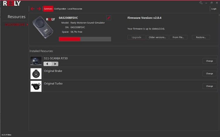 Produktbild: Reely V8 Sound Soundmodul V8 Motor 4 - 8V