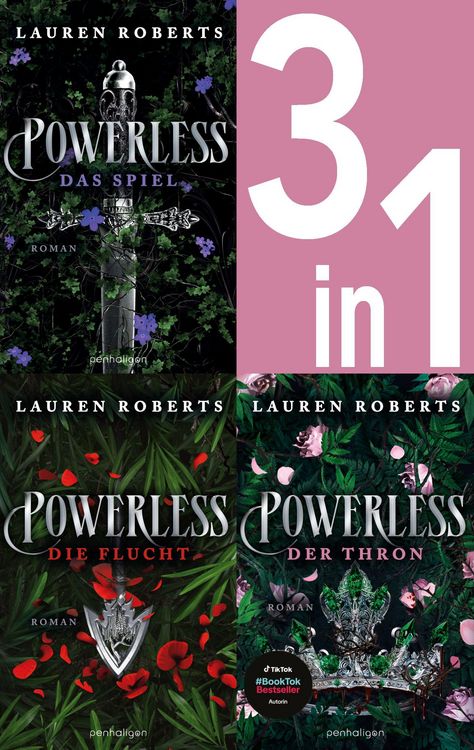 Produktbild: Die Powerless-Trilogie Band 1-3: Das Spiel / Die Flucht / Der Thron (3in1-Bundle)