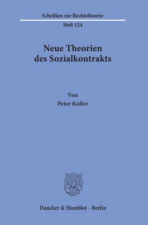Produktbild: Neue Theorien des Sozialkontrakts.