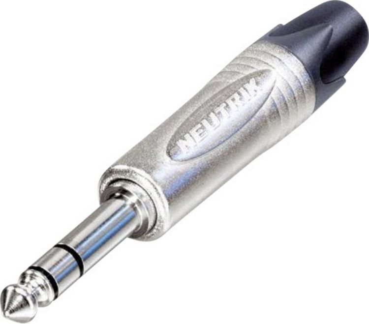 Produktbild: Neutrik NP3X Klinken-Steckverbinder 6.35mm Stecker, gerade Polzahl: 3 Stereo Silber 1St.