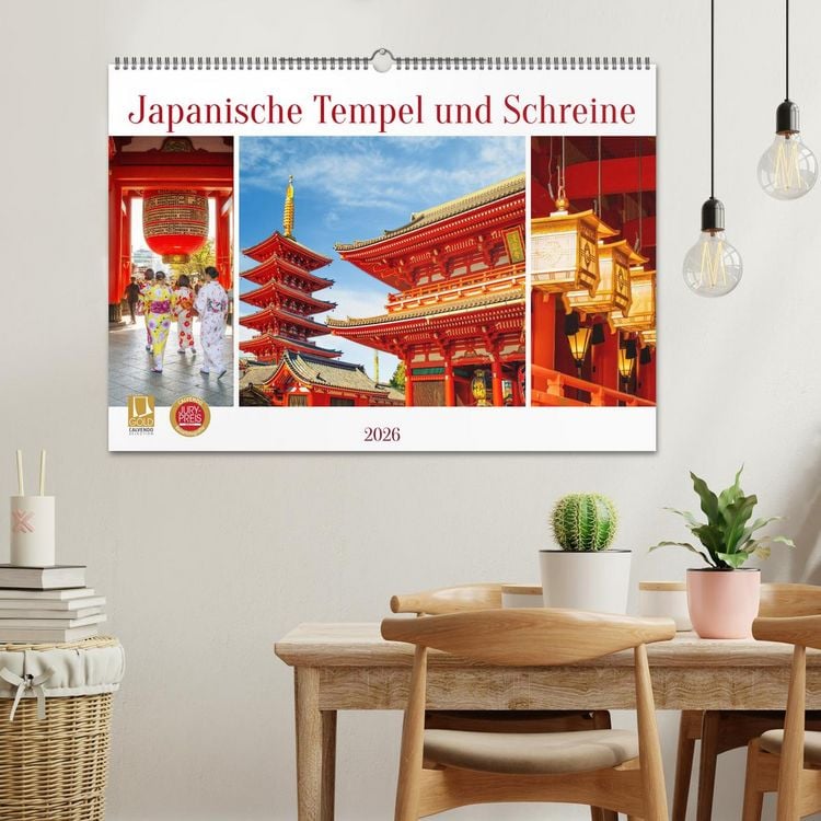Produktbild: Japanische Tempel und Schreine (Wandkalender 2026 DIN A2 quer), CALVENDO Monatskalender