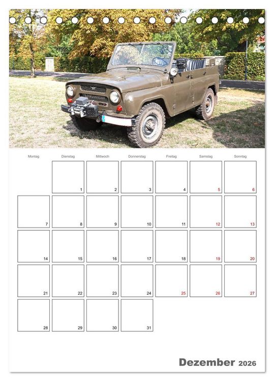 Produktbild: Ost-Oldtimer in Magdeburg (Tischkalender 2026 DIN A5 hoch), CALVENDO Monatskalender