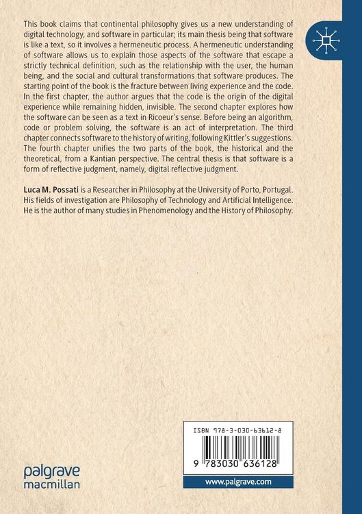 Produktbild: Software as Hermeneutics