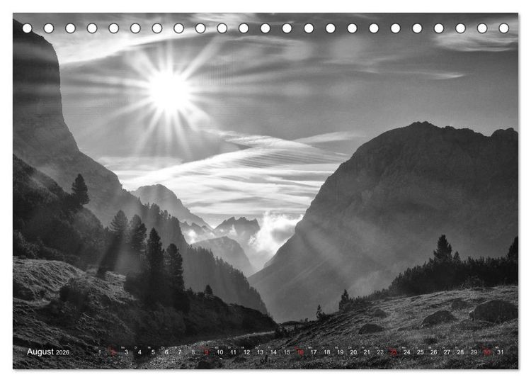 Produktbild: Bergsucht 2026 (Tischkalender 2026 DIN A5 quer), CALVENDO Monatskalender