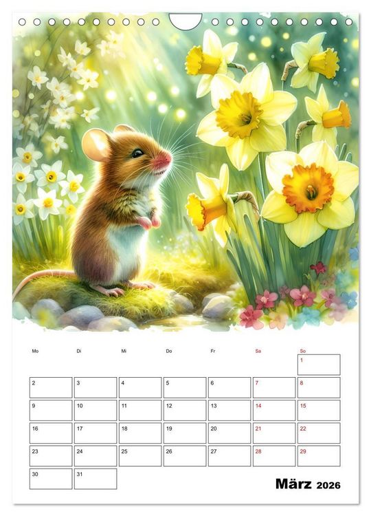 Produktbild: M&auml;usespuren (Wandkalender 2026 DIN A4 hoch), CALVENDO Monatskalender
