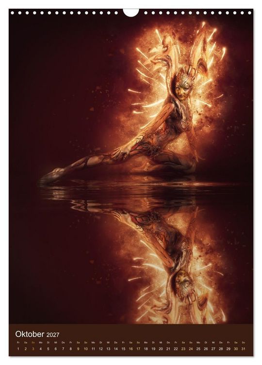 Produktbild: Bodypainting Adventures - Farbe auf nackter Haut (Wandkalender 2027 DIN A3 hoch), CALVENDO Monatskalender