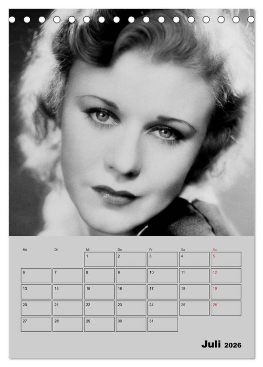 Produktbild: Diven der Stummfilm-&Auml;ra (Tischkalender 2026 DIN A5 hoch), CALVENDO Monatskalender