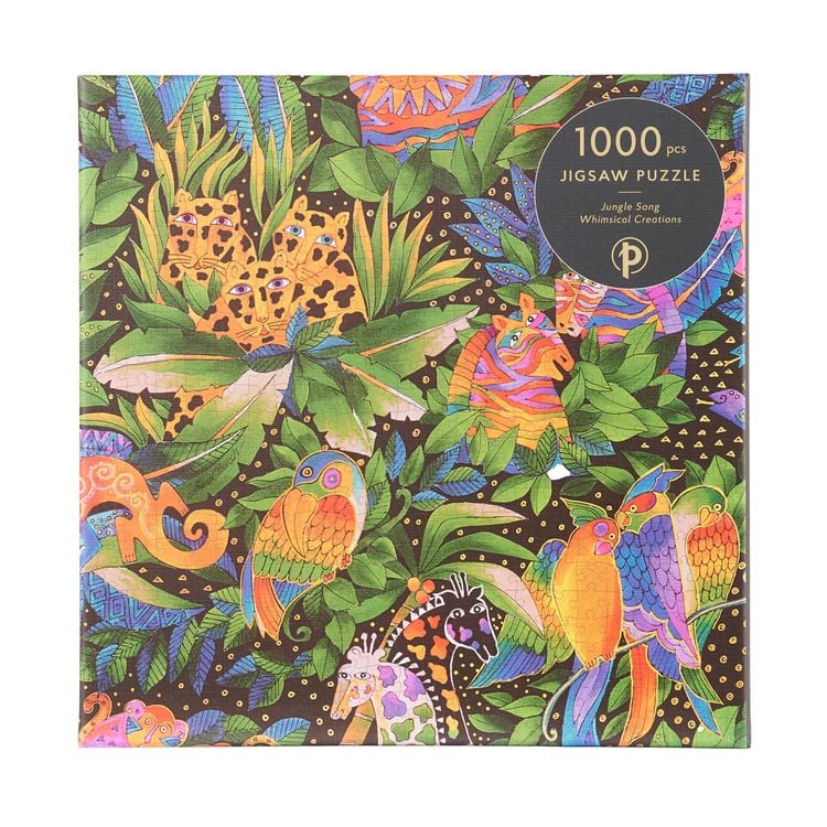 Produktbild: Jungle Song 1000 Piece Jigsaw Puzzle, Laurel Burch Collection by Paperblanks (Whimsical Creations)