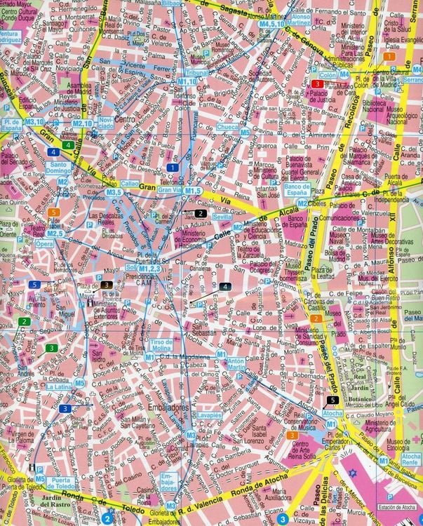 Produktbild: Madrid, Stadtplan 1:10.000, City Pocket + The Big Five