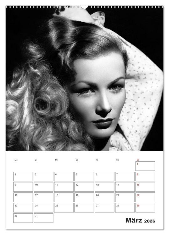 Produktbild: Filmstars. Unvergessene Diven (Wandkalender 2026 DIN A2 hoch), CALVENDO Monatskalender