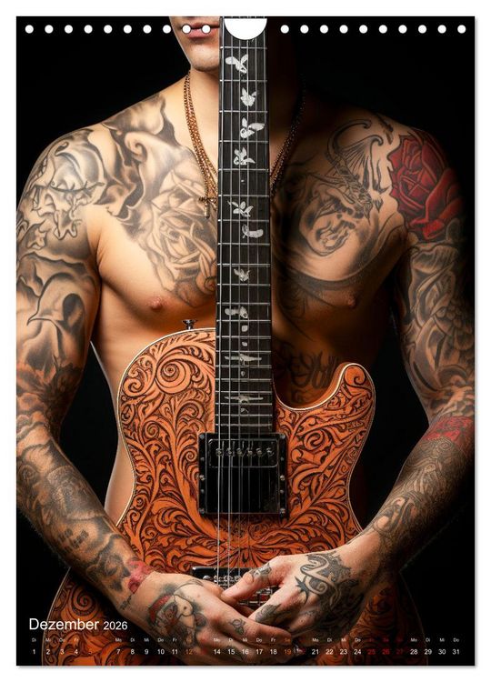 Produktbild: Tattoos Kunst auf der Haut (Wandkalender 2026 DIN A4 hoch), CALVENDO Monatskalender